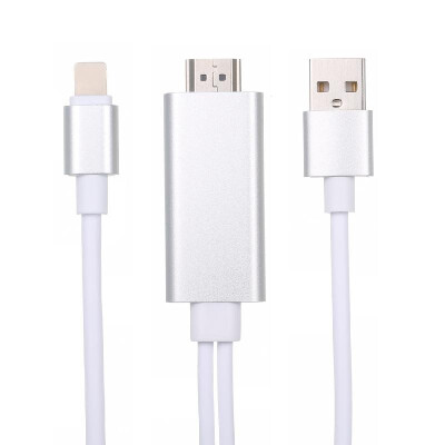 

USB to HDMI HDTV AV Cable Adapter for i-Phone 77Plus6S6Plus5S5 Charging Adapter Cable Rose Gold