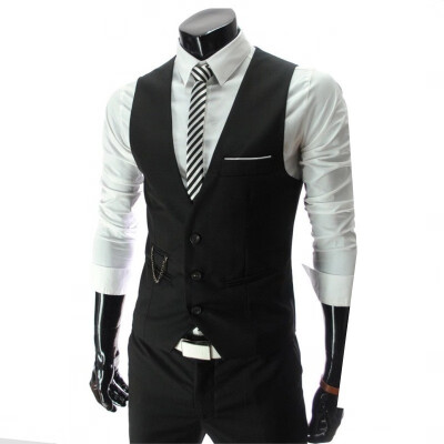 

Mens Plus Size Fashion 1 Piece Business Vest Clearance sale