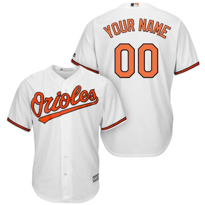 

Mens Baltimore Orioles Majestic Orange White Cool Base Custom Jersey