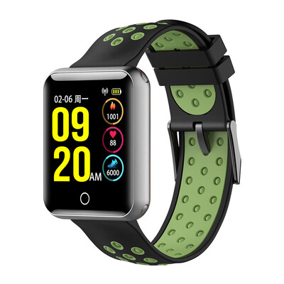 

IQI Q18 Smart Watch Intelligent Digital Sport Smart Bracelet Heart Rate Monitor Fitness Tracker 154 inch TFT Color Screen Display