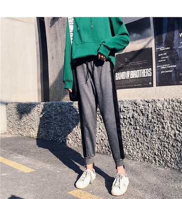 

Sporty pants for women 2018 new autumnwinter baggy pants for women casual pants thickened warm harem pants