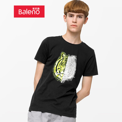 

Baleno T-shirt male 2019 spring&summer new multicolor animal print short-sleeved T-shirt shirt male 88902263 00A M