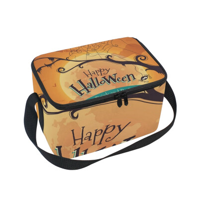

ALAZA Lunch Box Insulated Lunch Bag Large Cooler Halloween Poster Tote Bag