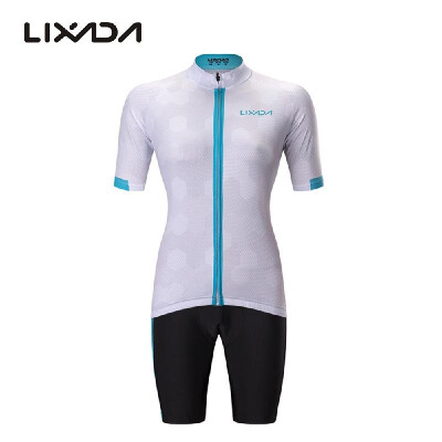 

Romacci Lixada Womens Full-zip Short Sleeve Cycling Jersey Shirt Quick Dry Breathable Mountain Clothing Bike Top Comfortable Ge