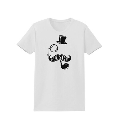 

Fancy Tophat Mustache Pipe&Monocle Womens T-Shirt
