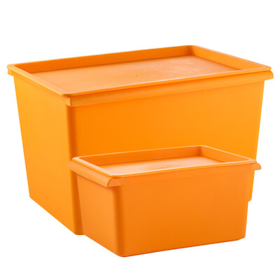 

Van Gogh VENGO Limousin storage box hundred-nine box household storage box storage box about 31L 2 packs of orange