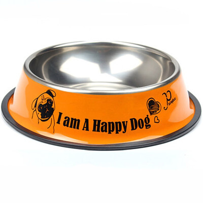 

5 Size Stainless Steel Color Spray Paint Pet Dog Bowls sport travel Pet dog cat food feeder Outdoor Drinking Water Fountain pet