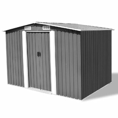 

Garden Storage Shed Gray Metal 1012"x807"x701
