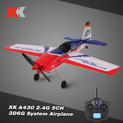 

XK A430 24G 5CH Brushless Motor 3D6G System RC Airplane 430mm Wingspan EPS Aircraft Compatible Futaba -FHSS RTF