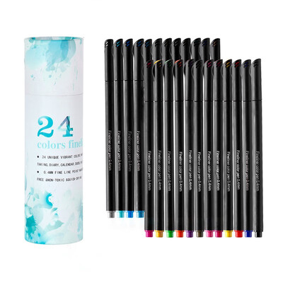 

NeillieN Watercolor pen superfine color marking pen drawing needle&tube pen marking pen art marking 12 colors&24 color