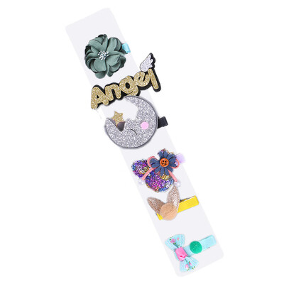 

Baby Girls Hair Tie Ribbon Bow Clips Barrettes Hair Accessory Set for Newborn Toddler Children Bowknot 18Pcs Gift Box Silver