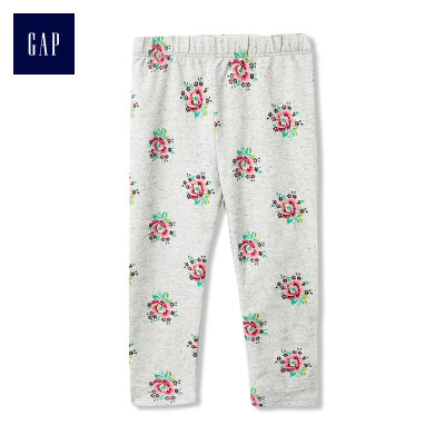 

GAP flagship store childrens clothing baby girl young basic soft terry cloth printed leggings 123684 printing 2YRS