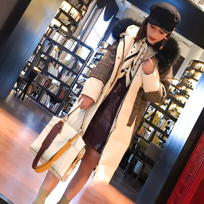 

New down jacket stitching loose cotton padded warm warm coat jacket 90261