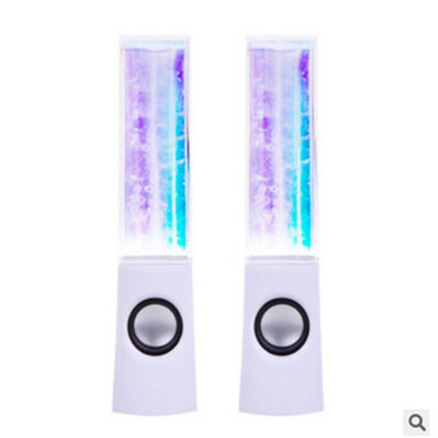 

Dancing water speakers LED light fountain music computer USB power supply stereo speaker 35mm audio