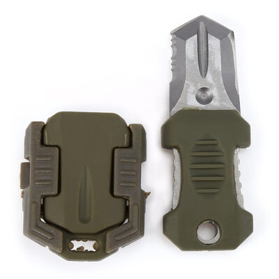 

EDC Gear Mini Stainless Steel Notched Knife Outdoor Self Defense Survival Tool