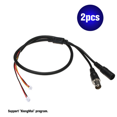 

2PCSLot 60cm 5 Pin Analog BNC Video Cable Power Lead Wire F Video & DC Jack Female Cord for Analog CCTV AHD TVI CVI CVBS Camera