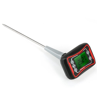 

Digital Food BBQ Cooking Thermometer Instant Read Pyrometer Temperature Gauge with Adjustable Probe LCD Backlit Display for BBQ Ba