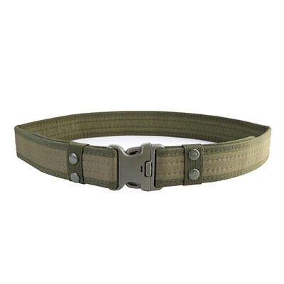 

Army Style Combat Tactical Heavy Duty Waist Belt Quick Release Buckle Canvas Waistband Outdoor Hunting