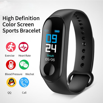 

NeillieN Color screen smart bracelet IP68 waterproof heart rate blood pressure sleep USB direct charge bracelet smart Watch