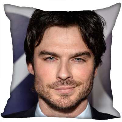 

Ian Somerhalder Hot Sale Pillow Case High Quality New Years Pillowcase Decorative Pillow Cover For Wedding Decorative Christmas 35x35CM