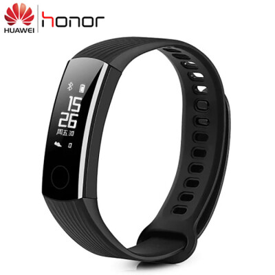 

Original Huawei Honor Band 3 Smart Wristband Bracelet Swimmable 5ATM 091" OLED Screen Touchpad Heart Rate Monitor Push Message