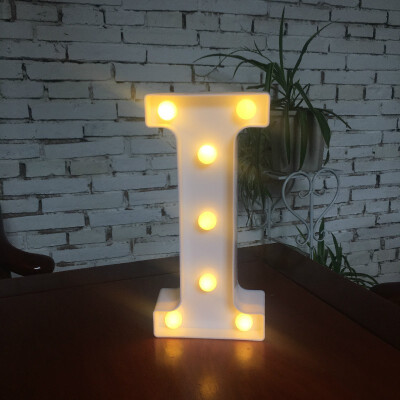 

NeillieN Twenty-six LED alphabetic lights decorative modelling lights plastic alphabetic digital night lightsDecorative lamp