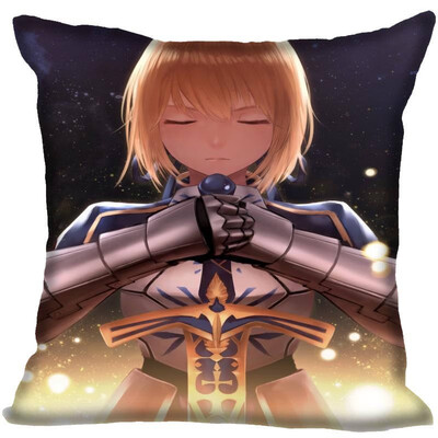 

Fairy Tail Pillow Cover Bedroom Home Office Decorative Pillowcase Square Zipper Pillow Cases Satin Fabric No Fade