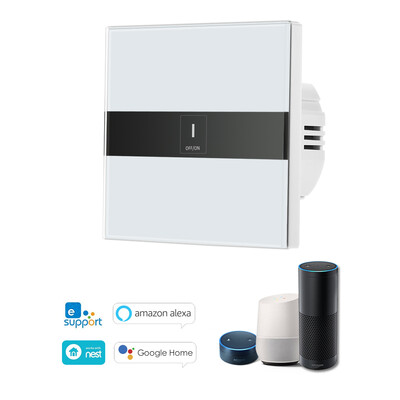 

Smart Wifi Touch Switch Touch Screen LED Light Wireless 3 Gang Support Timing Function Phone APP Remote Control Voice Control by W