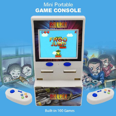 

Mini Portable Game Console 28in Screen Built-in 100 Games Two Controllers Game Machine