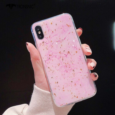 

Tronsnic Glitter Phone Case for iPhone X XS Colorful Gold Foil Cases Pink Blue Green Purple Covers Luxury Hot