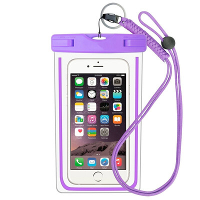 

Swimming Bags Waterproof Bag with Luminous Underwater Pouch Phone Case For iphone 6 6s 7 universal all models 35 inch -6 inch