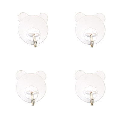 

Plastic Seamless Strong Nail Hook Bathroom Kitchen Glue Sticky Magic Door Hook Coat Hook Door Hanger