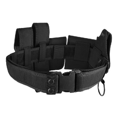 

Lixada Outdoor Tactical Belt Law Enforcement Modular Equipment Police Security Military Duty Utility Belt with Pouches Holster Gea