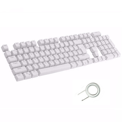

104 English PBT Keycaps for Mechanical Keyboard Compatible with MX Switches Transparent Support Led Lighting Keycaps