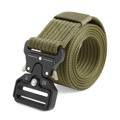 

Men Military Tactical Belt Webbing Waist Strap with Quick Release Buckle