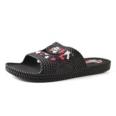 

Warrior Home Bathroom Beach Wearable Casual Casual Slippers 3323 Black 40