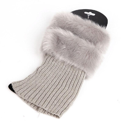 

Stylish Comfortable Calf Cover Warm Socks Set Winter Furry Calf Enveloped Short Sock