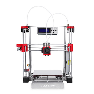 

Zonestar P802QR2 Full Acrylic 3D Printer DIY Kit with Double Extruders