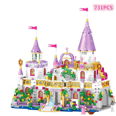 

Windsor Castle Building Bricks Blocks Toys Girl Game House Birthday Gift Educational Toy For Children Friends Sets QL1106