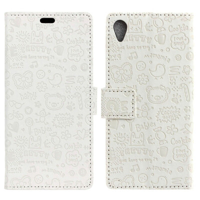 

MOONCASE Alcatel 1 Little Witch Leather Case - White
