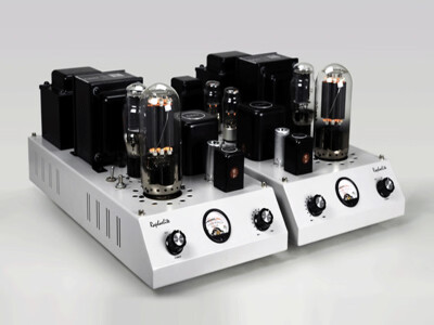 

Raphaelite CSM45 Audiophile single-ended monoblock power amplifier 845 vacuum tube pair with protective cover