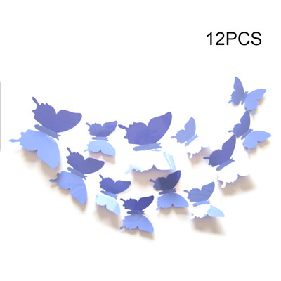 

Mural Simulation 3D Butterfly Stereoscopic Hot Fashion Style Curtain Wall Sticker Living Room Home Decoration Multicolor Butterfly