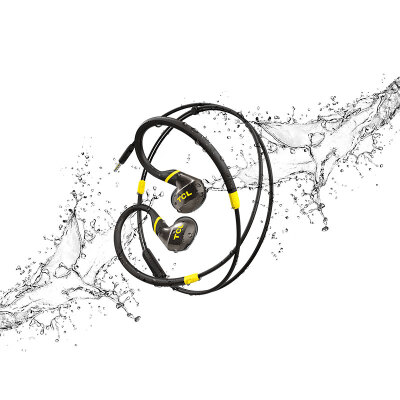 

TCL ACTV100 in-ear sports running headphones sweat-proof splash line control dynamic drive ear hook adjustable wire loop bright yellow black mobile phone universal