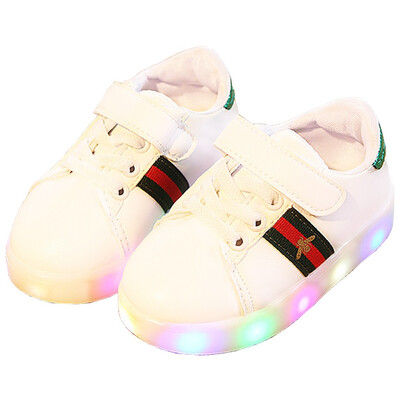 

Kids LED Light up Sneakers Boys Flashing Girls Bright Baby Korean Style Shiny Children Shoes