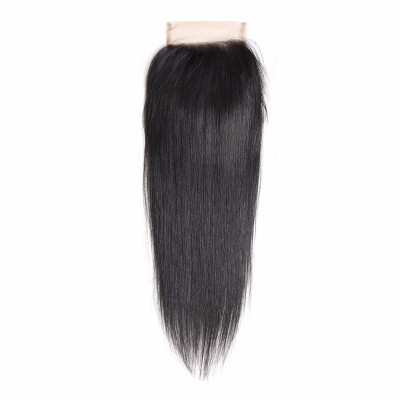 

NamiHair Wholesale Price 4x4 Lace Closure Brazilian Straight Remy Human Hair Free Middle Three Part Human Hair Closure