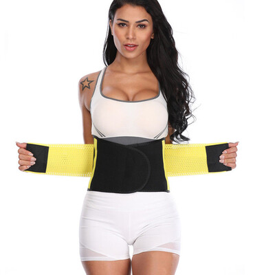 

SLIMBELLE Womens Abdominal Belt High Compression Zipper Neoprene Waist Trainer Cincher Corset Body Fajas Sweat
