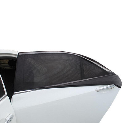 

Black Adjustable Auto Car 2Pcs Side Rear Window Sun Shade Black Mesh Car Cover Visor Shield Sunshade UV Protection Protection Car