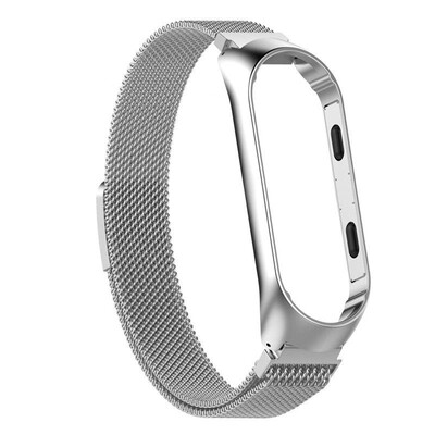 

For Xiaomi MI Band3 Magnetic Milanese Loop Stainless Steel Mesh Watch Band Strap