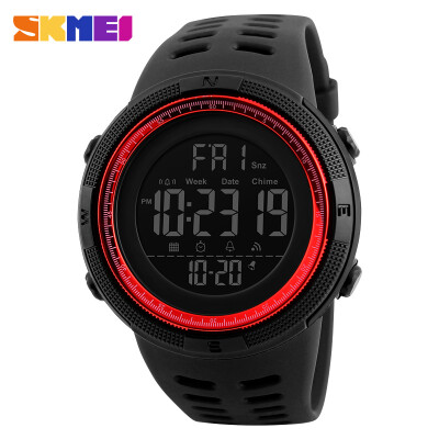 

New Fashion Luxury Sport Watch Men SKMEI Digital LED Waterproof Outdoor Dress Watches Chrono Countdown Dual Time Wristwatches