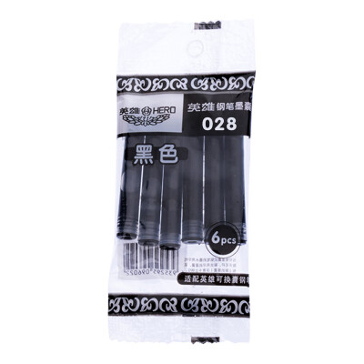 

Hero HERO pen 028 ink bag black 6 stick caliber 26